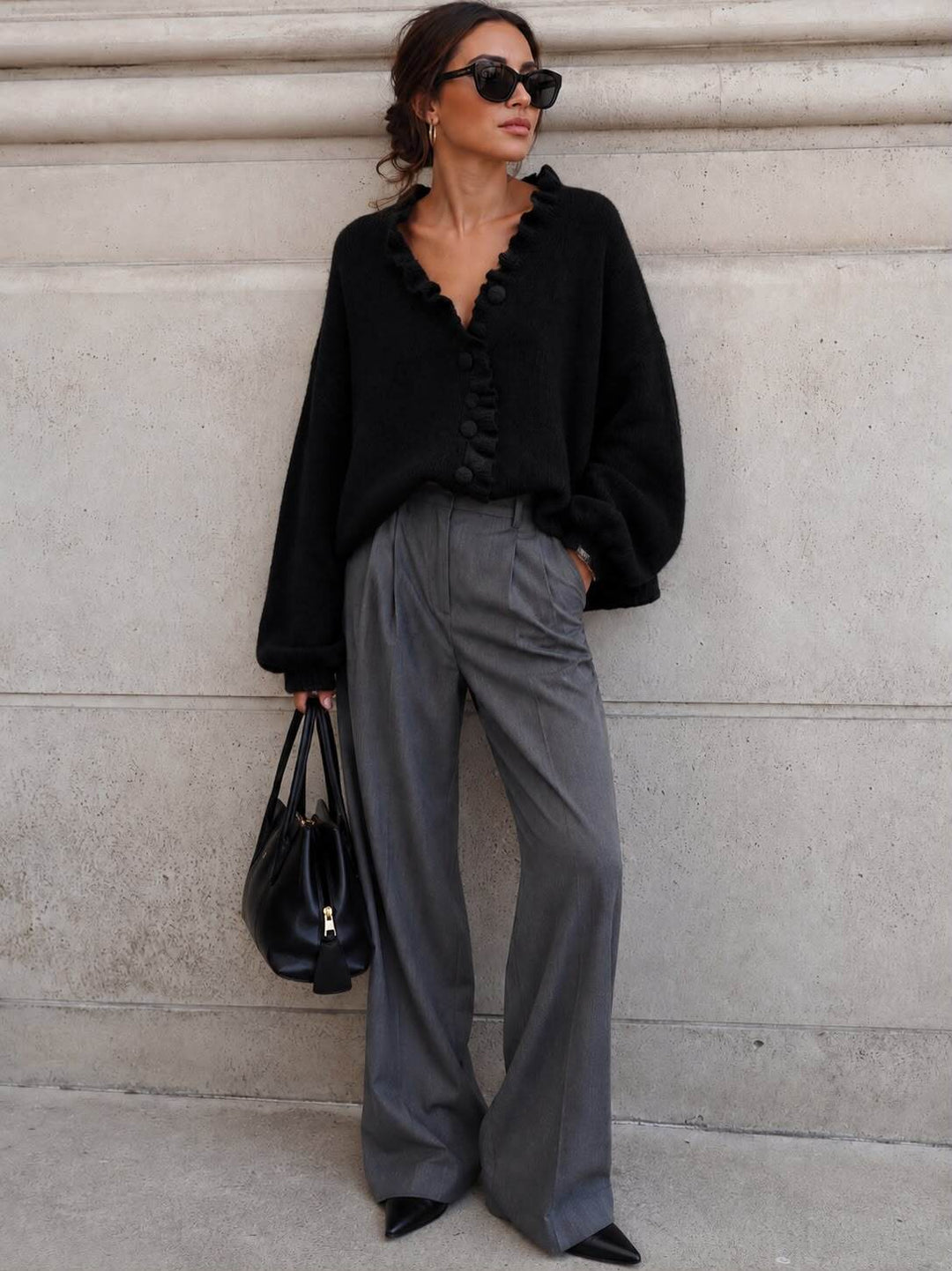 EMMY - Knit Cardigan - Black