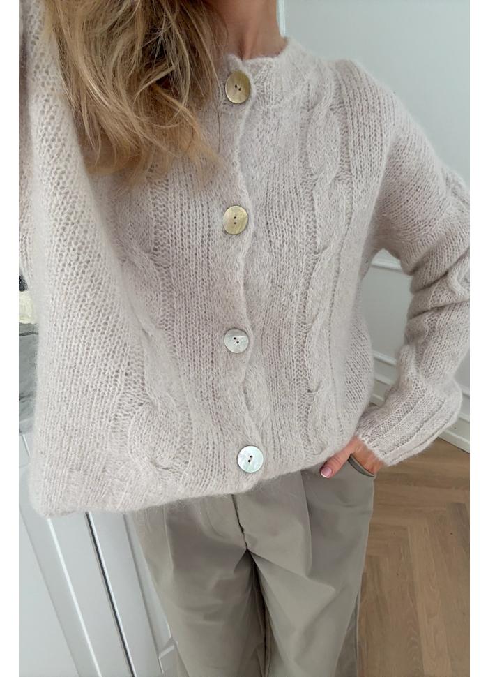DITTE - Cardigan - Beige