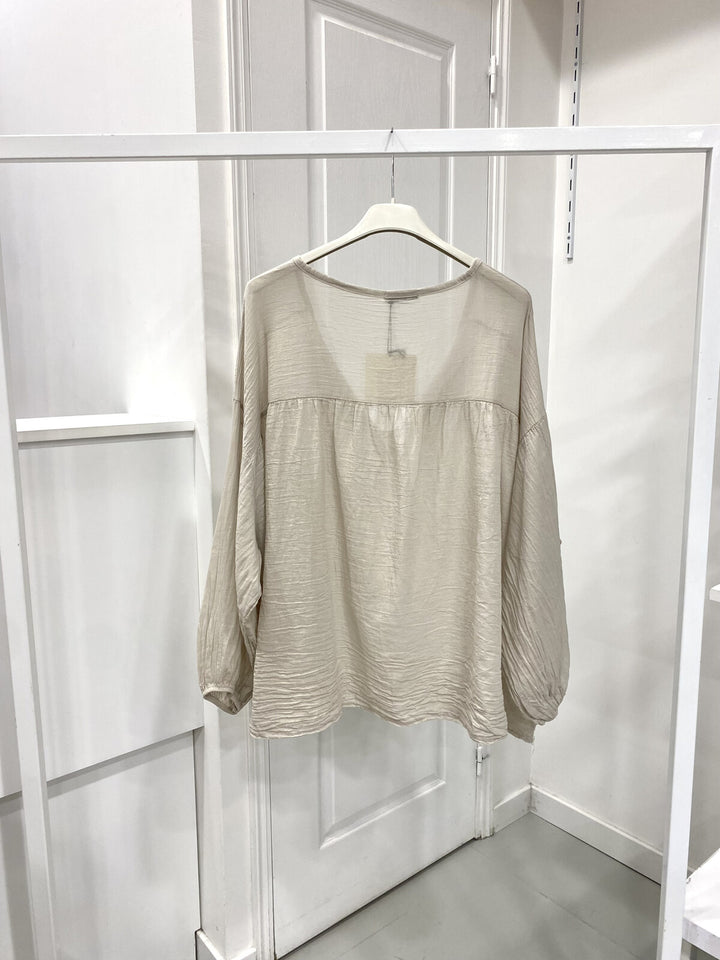 AURORA - Bomullsblus - Beige