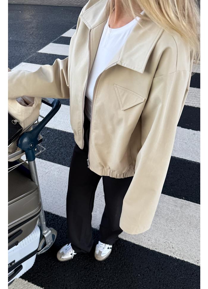 SARAHL - Bomber Jacket - Beige