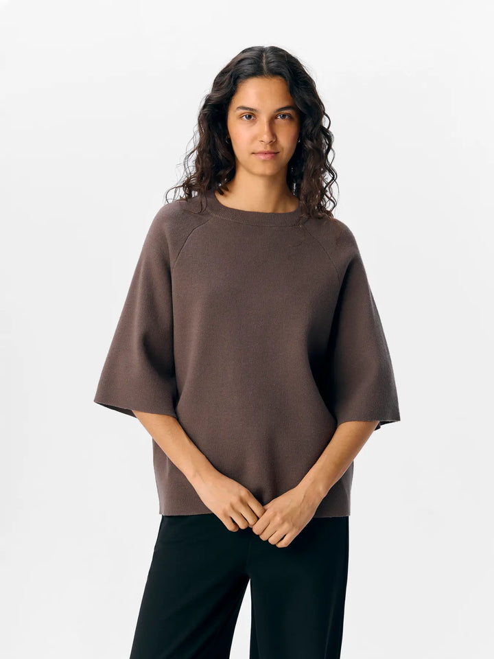 REYNARD - 2/4 Knit Pullover - Morel
