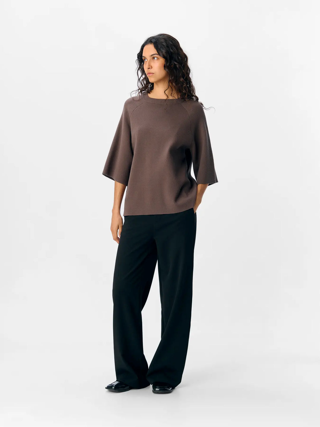 REYNARD - 2/4 Knit Pullover - Morel