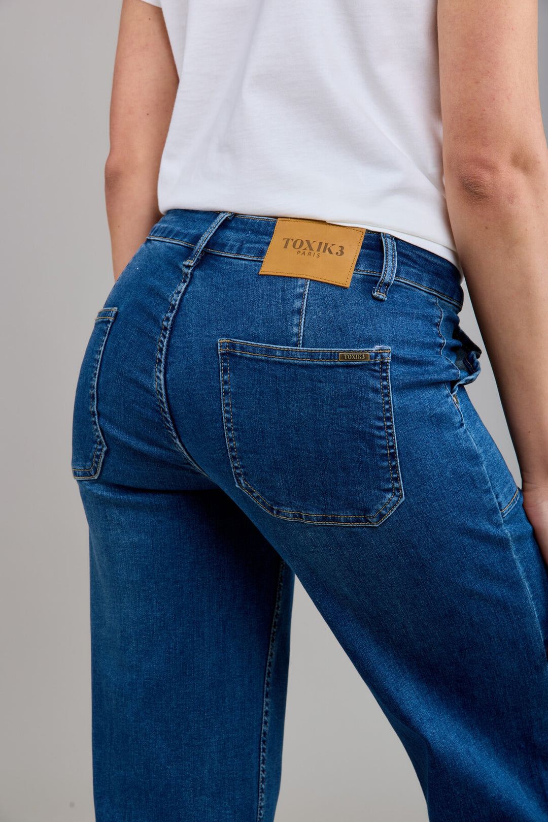 TILLY -  Wide Jeans - Medium Blue