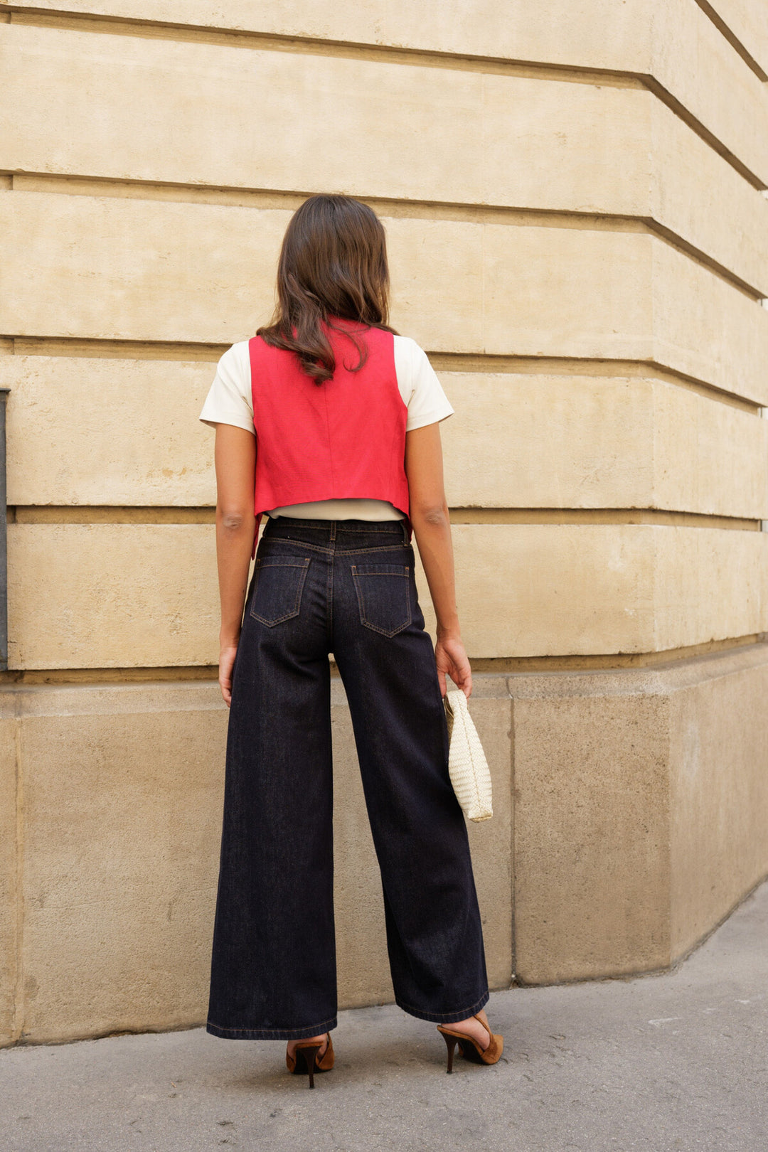 PALAZZO - Wide Jeans - Dark Blue