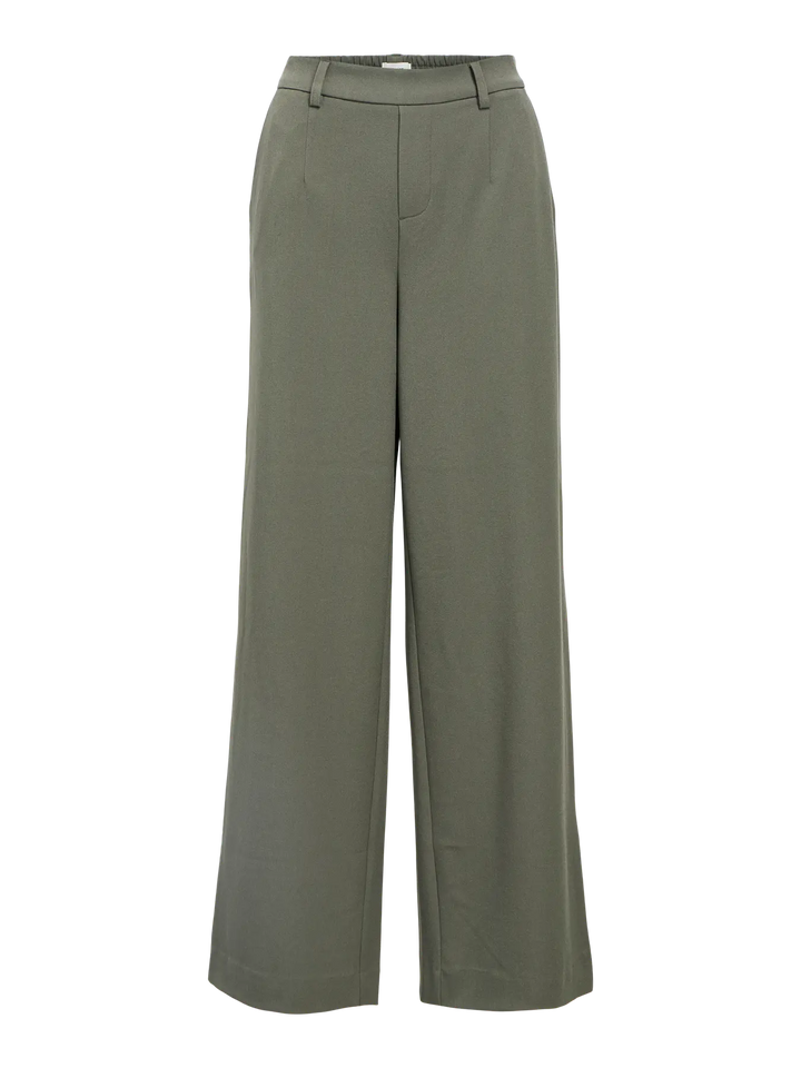 Lisa - Wide Suit Pants - Armygreen