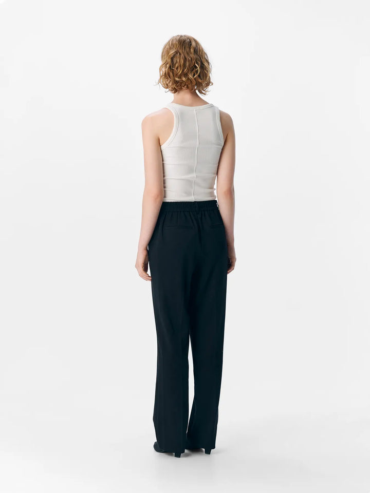 LISA - Straight Suit Pants - Black