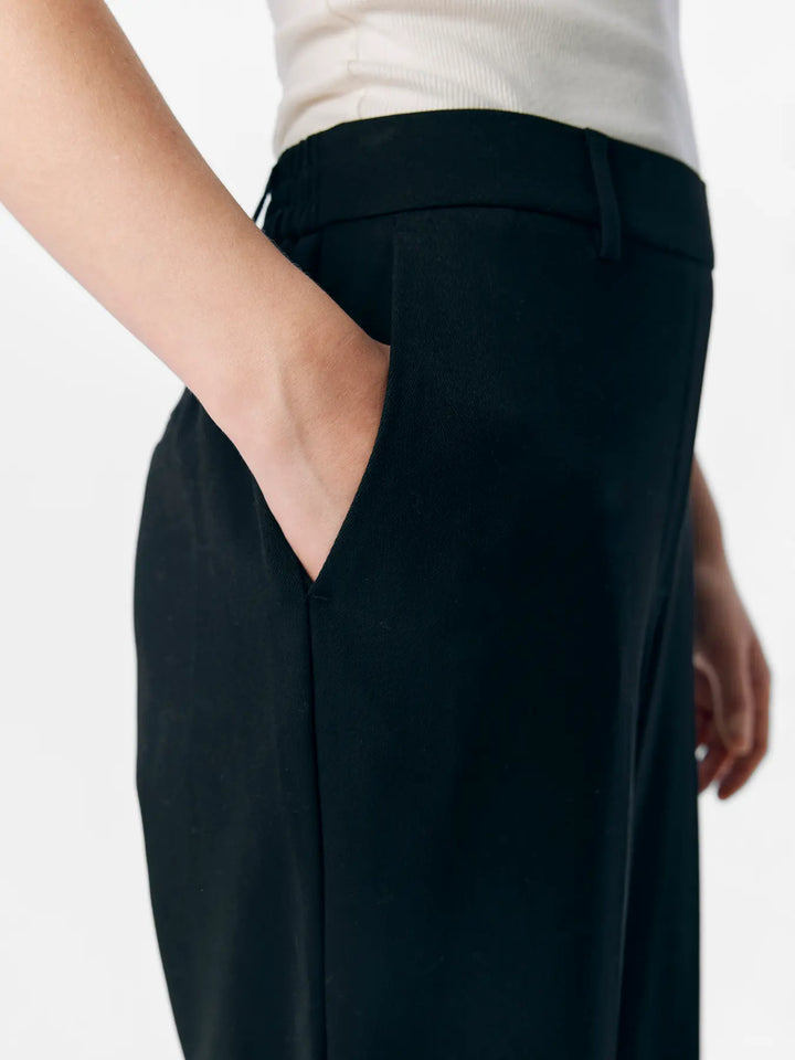 LISA - Straight Suit Pants - Black