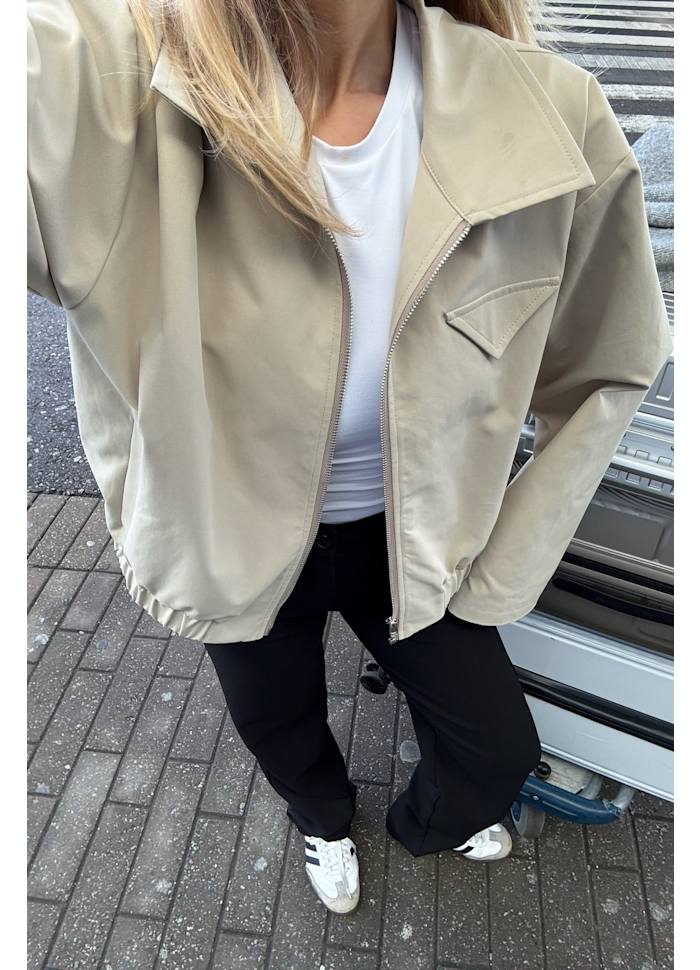 SARAHL - Bomber Jacket - Beige