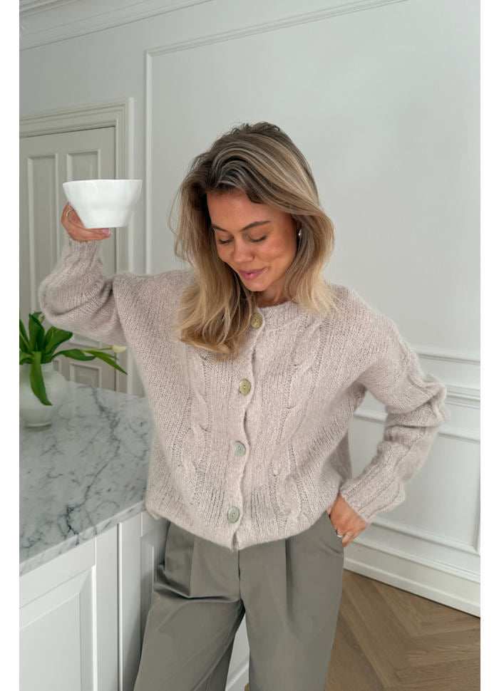 DITTE - Cardigan - Beige