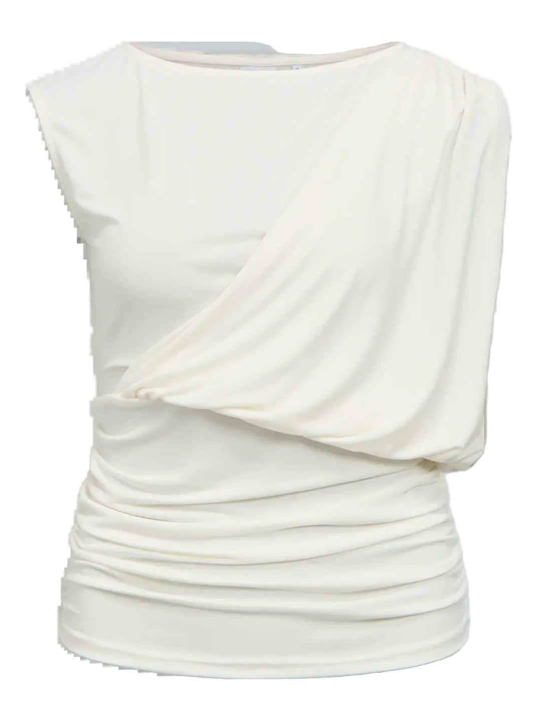 OBJECT - Dellie Drapy Top - Cloud Dancer
