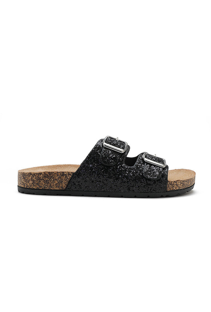 BLING - Glitter Sandal - Svart