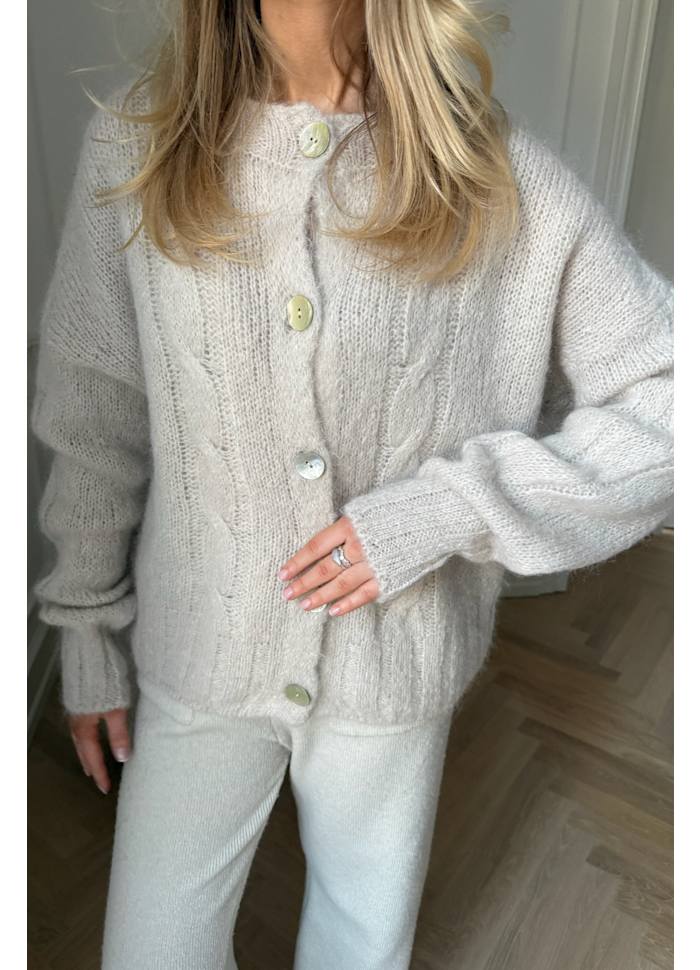 DITTE - Cardigan - Beige