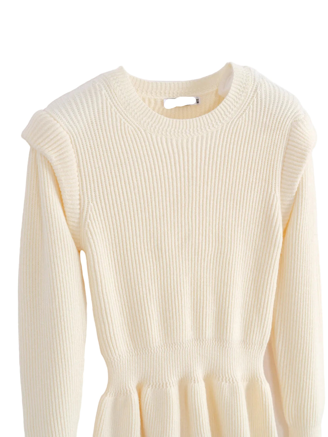 SELECTED BY KABARE - Uma - Figurnära tröja - Offwhite