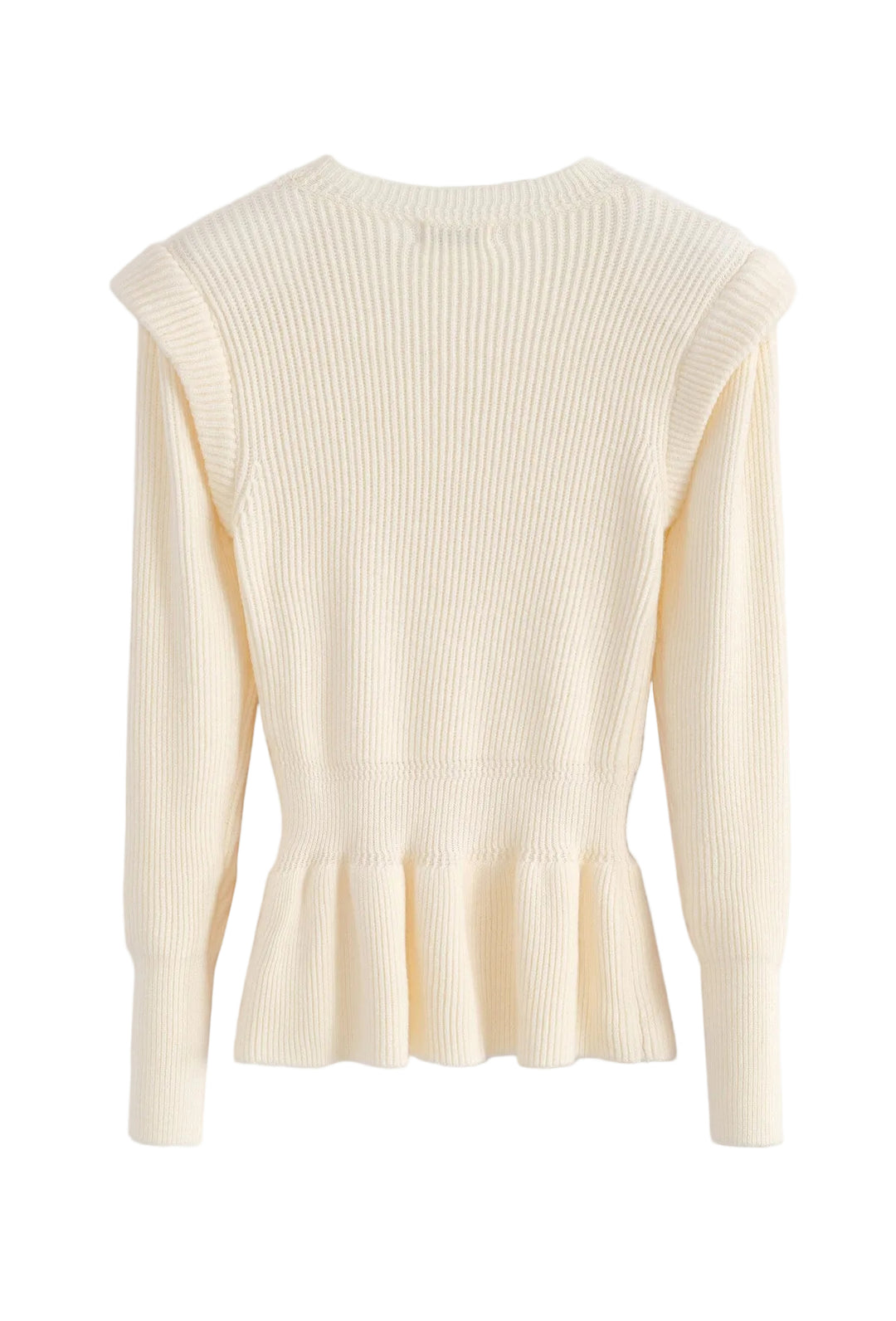 SELECTED BY KABARE - Uma - Figurnära tröja - Offwhite