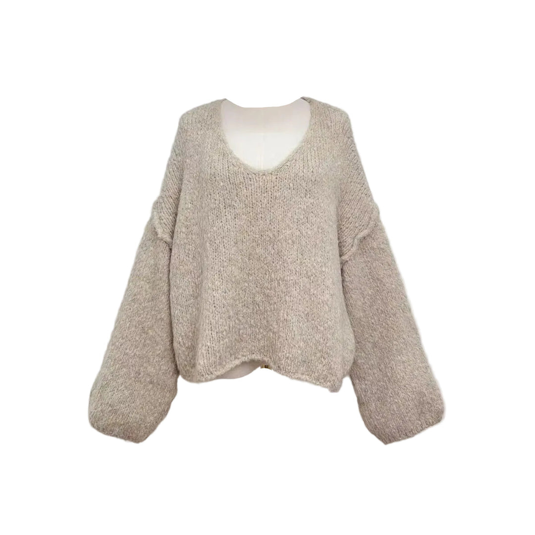 Molly - Oversized Jumper  - Beige