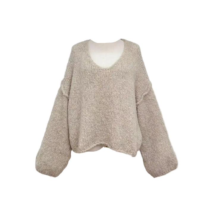 Molly - Oversized Jumper  - Beige