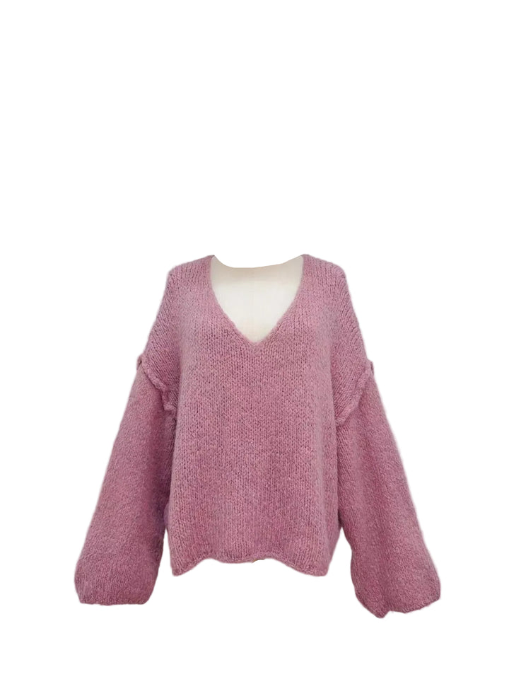 Molly - Oversized Jumper  - Gammelrosa