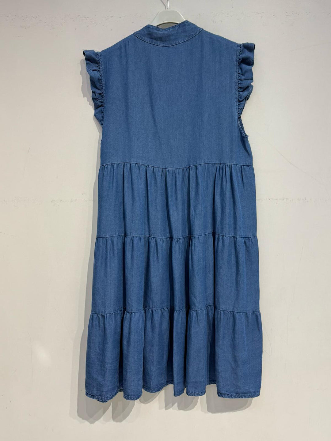 SOPHIE - Klänning i i Tencel - Blå Denim