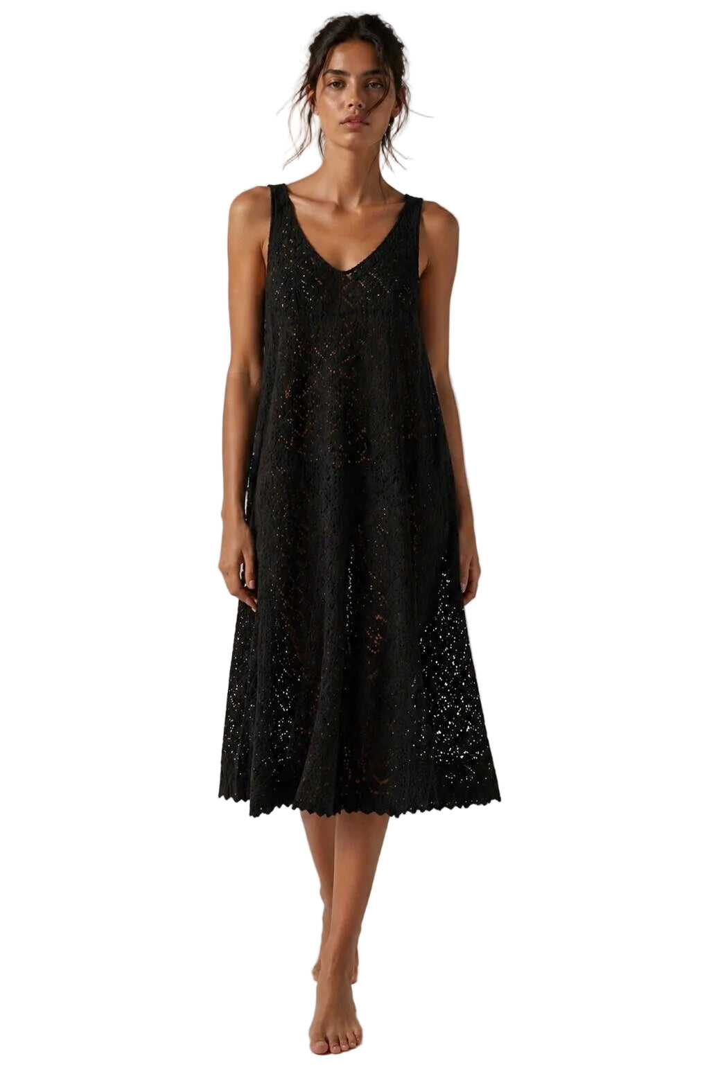 SELECTED BY KABARE - Luna Beach Dress - Black
