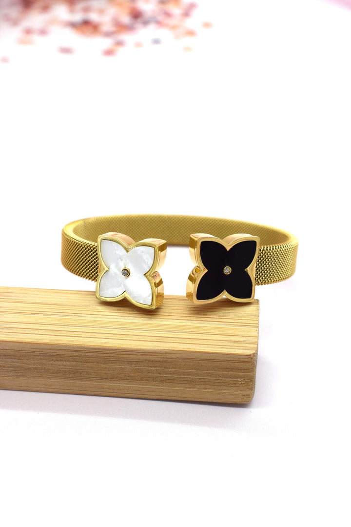 Louis - Bracelet - Gold/Black/Pearl