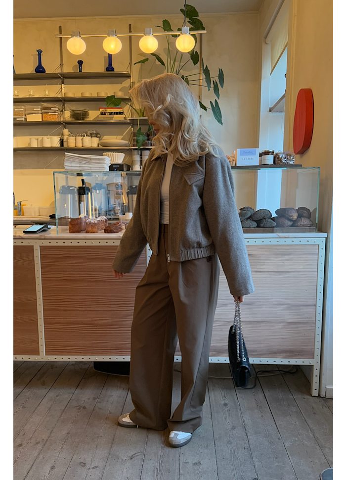 SARAHL - Bomber Jacket - Brown Melange
