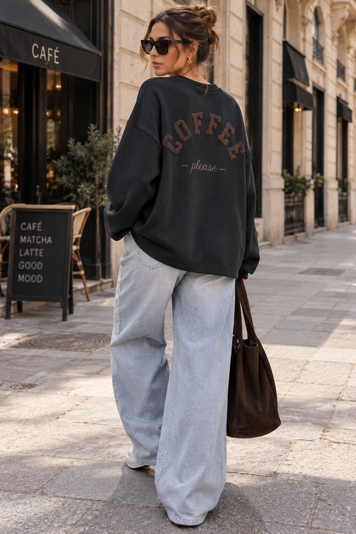 COFFEE - Sweatshirt  - Black