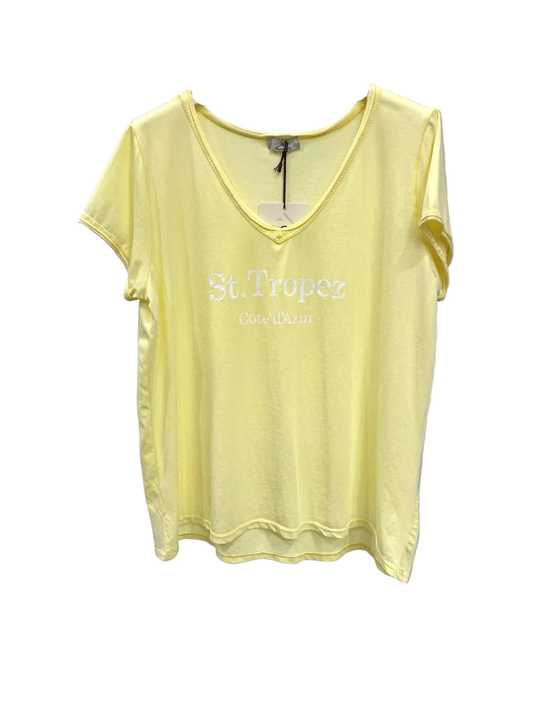 SELECTED BY KABARE - St Tropez - Washed T-shirt - Lemon