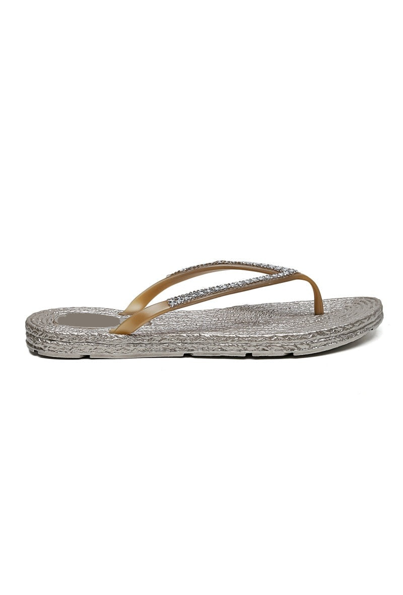 HONEY & HAZE - Marbella Flip Flops - Gold