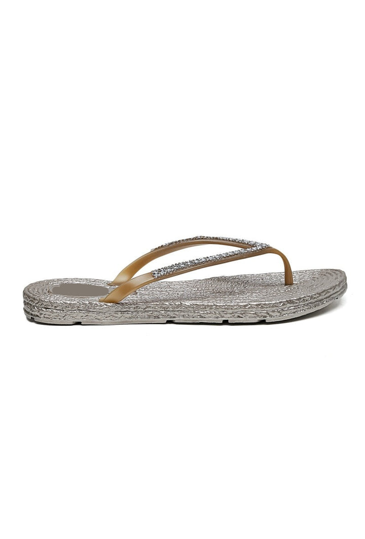 HONEY & HAZE - Marbella Flip Flops - Gold