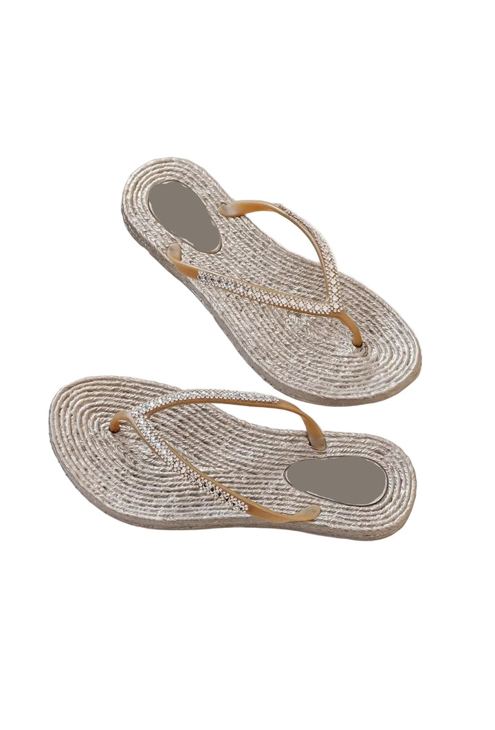 HONEY & HAZE - Marbella Flip Flops - Gold
