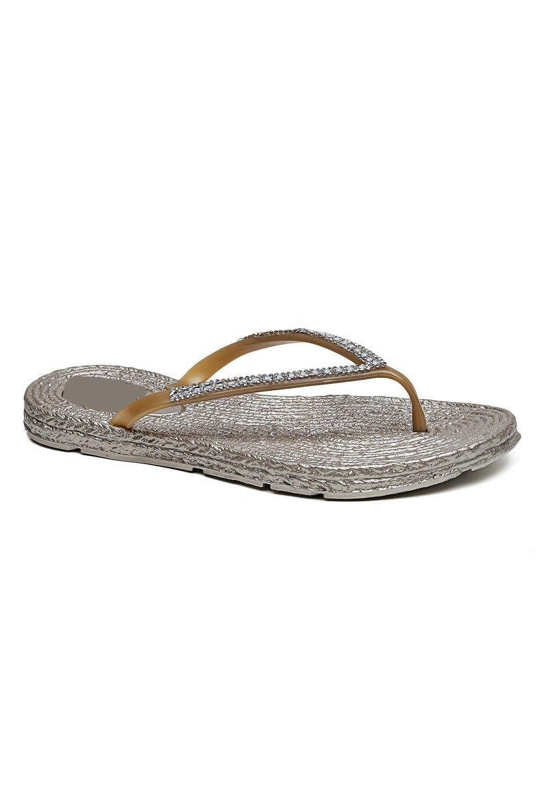 HONEY & HAZE - Marbella Flip Flops - Gold