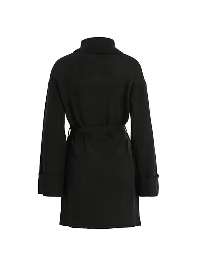 ROLFIE - Knit Belt Dress - Black