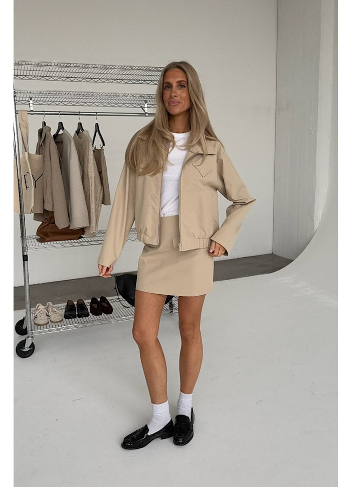 SARAHL - Bomber Jacket - Beige