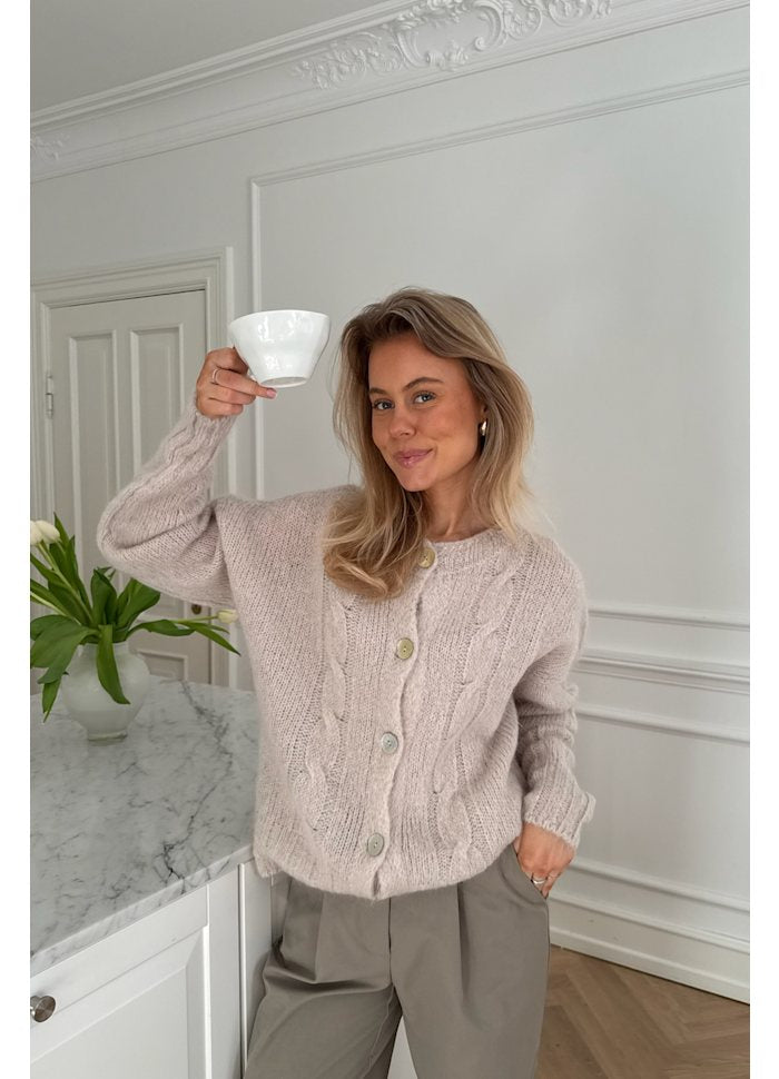 DITTE - Cardigan - Beige