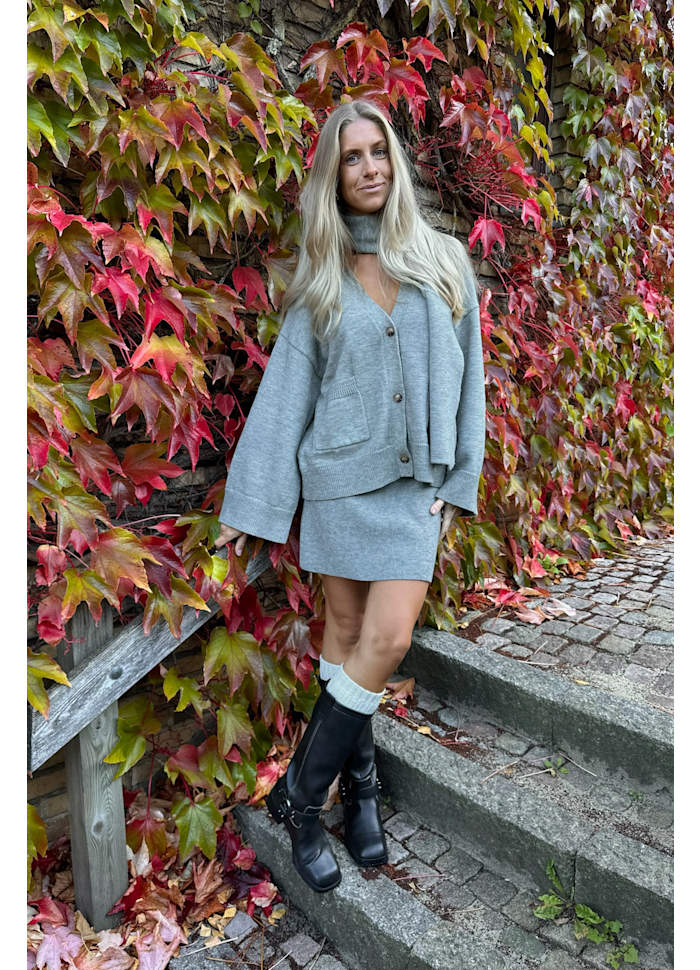 MOLLY - Cardigan - Grey Melange